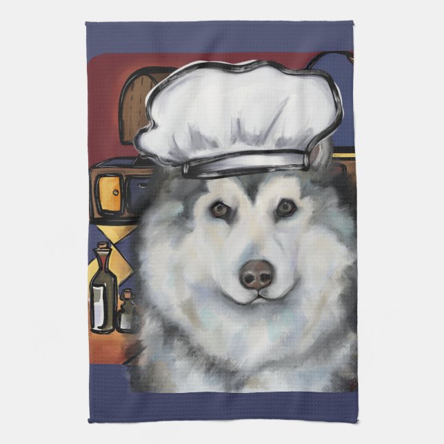 Paño De Cocina Alaskan Malamute (Vertical)