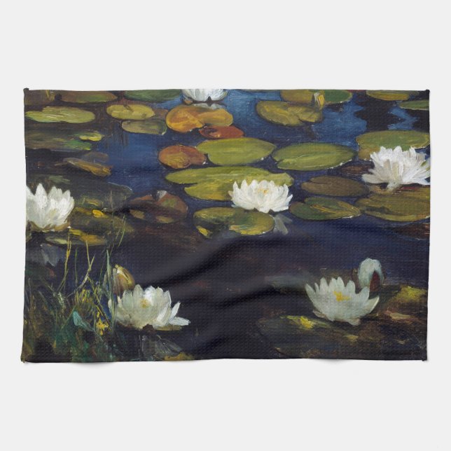 Paño De Cocina Albert Edelfelt - Water Lilies, Estudio (Horizontal)