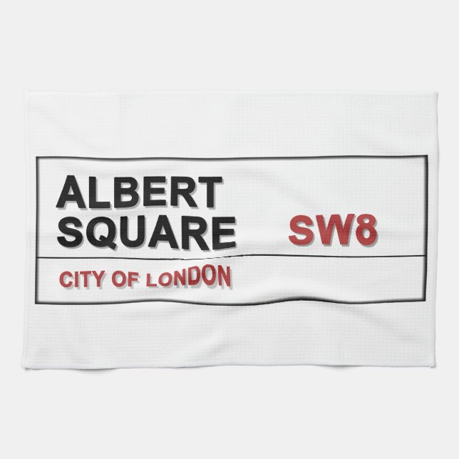 Paño De Cocina Albert Square London Inglaterra (Horizontal)