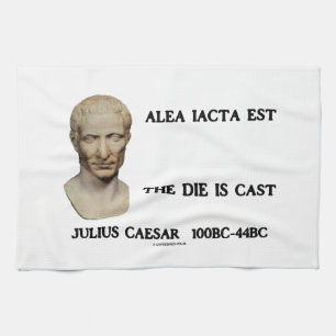 Paño De Cocina Alea Iacta Est el dado es César echado