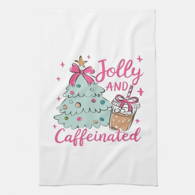 Paño De Cocina Alegre y Cafeinada (Vertical)