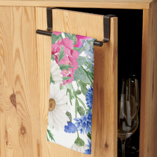 Paño De Cocina Alegres Daisies De Primavera Brillantes