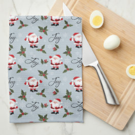 Paño De Cocina Alegría, Santa y Navidades Holly