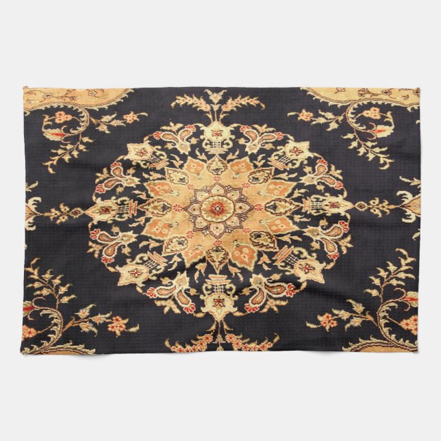 Paño De Cocina Alfombra Antigua Oriental Turca Persa (Horizontal)