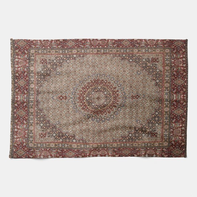 Paño De Cocina Alfombra de alfombra oriental turca vieja persa (Horizontal)
