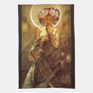 Paño De Cocina Alfons Mucha: Luna