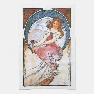 Paño De Cocina Alfons Mucha: Musa de la pintura