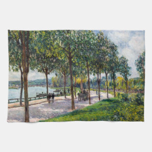 Paño De Cocina Alfred Sisley - Allee de los castaños