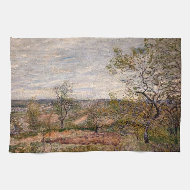Paño De Cocina Alfred Sisley - Día del Viento en Veneux (Horizontal)