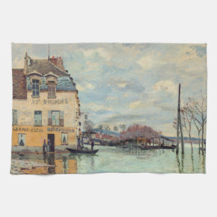 Paño De Cocina Alfred Sisley - Inundación en Port-Marly 1872