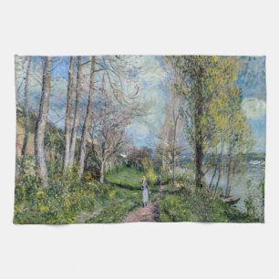 Paño De Cocina Alfred Sisley - Orillas del Sena en By