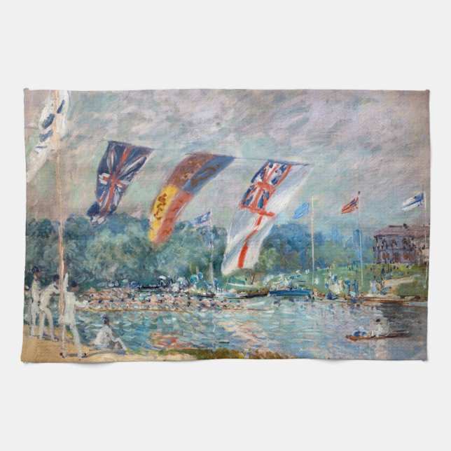 Paño De Cocina Alfred Sisley - Regatta en Molesey (Horizontal)