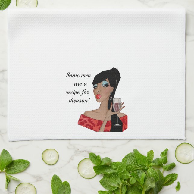 Paño De Cocina "¡Algunos Hombres Son Una Receta Para El Desastre! (Doblado)