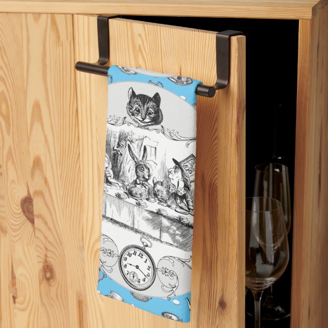 PAÑO DE COCINA ALICE EN WONDERLAND TEA TOWEL (Pliegue de tercios)