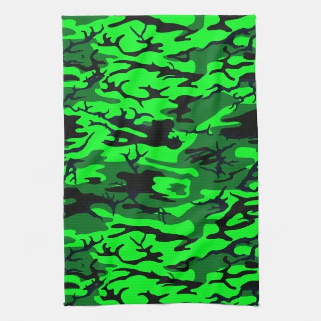 Paño De Cocina Alien Green Camo (Vertical)