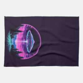 Paño De Cocina Alien Spaceship Retro Futurista