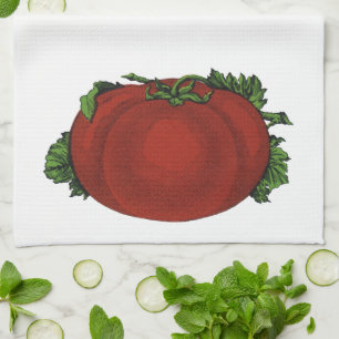 Paño De Cocina Alimentos antiguos, Tomate Maduro, Verduras y Frut