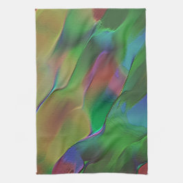 Paño De Cocina Alimentos con predominio de verde y amarillo