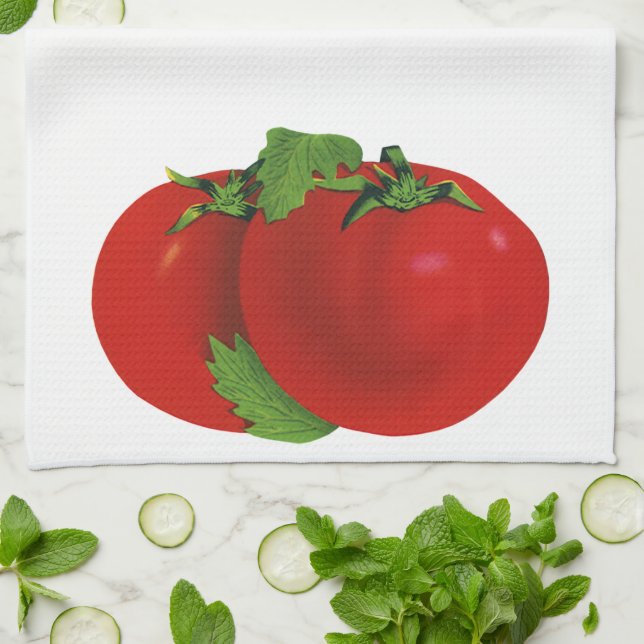 Paño De Cocina Alimentos de cosecha, tomate eritreo orgánico de m (Doblado)