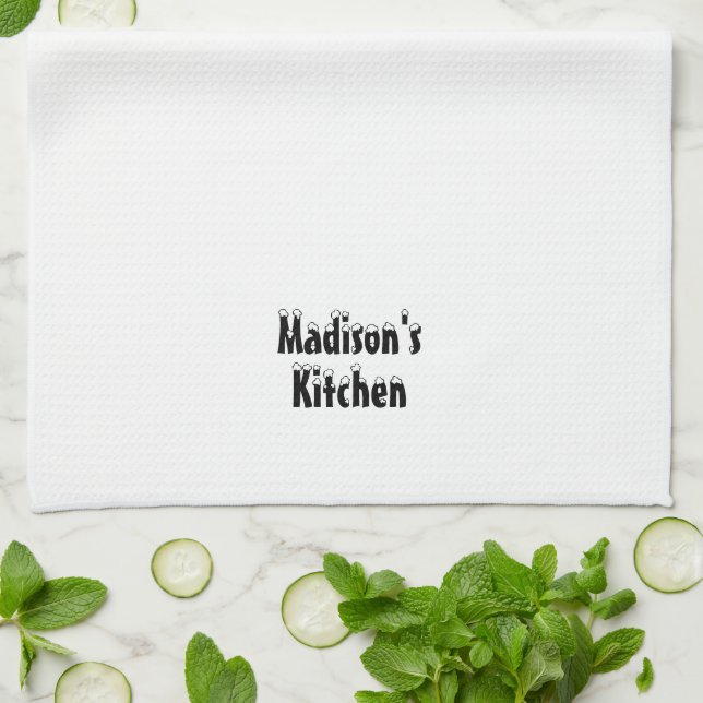 Paño De Cocina Almacén comercial de la familia de nombres persona (Doblado)