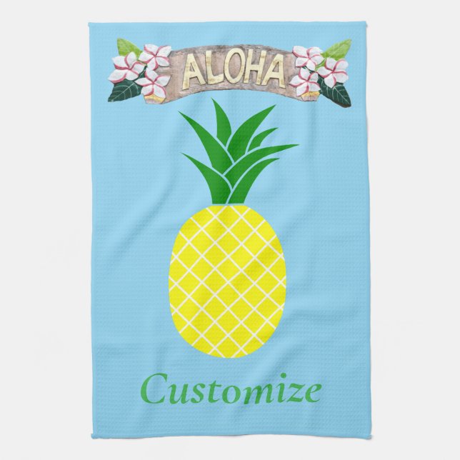 Paño De Cocina Aloha Piña Thunder_Cove (Vertical)