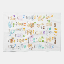 Paño De Cocina Alphabet Animal ABC Animales cutáneos