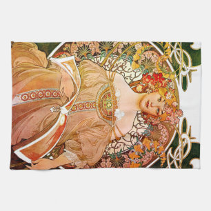 Paño De Cocina Alphonse Mucha Dreaming (Reverie)