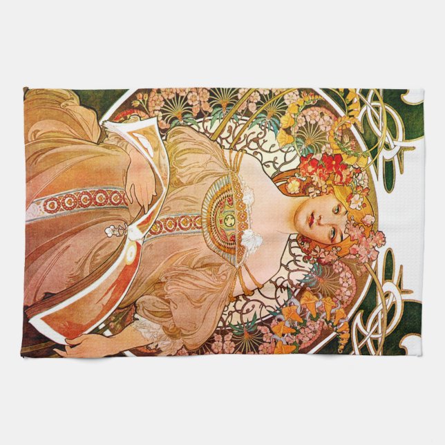 Paño De Cocina Alphonse Mucha Dreaming (Reverie) (Horizontal)