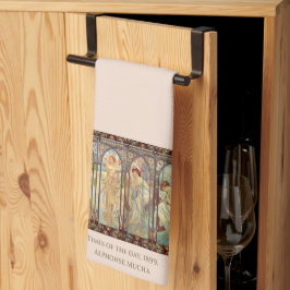 Paño De Cocina Alphonse Mucha - Las horas del día