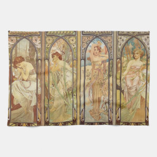 Paño De Cocina Alphonse Mucha - Maestro Art Nouveau