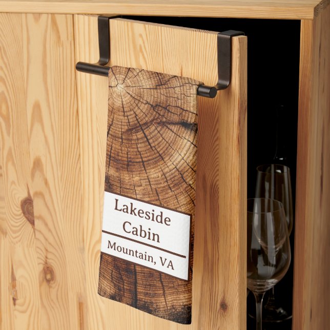 Paño De Cocina Alquiler de vacaciones de Log Cabin Woodsy Airbnb (Pliegue de tercios)