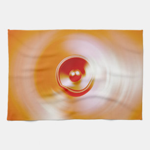 Paño De Cocina Altavoz de música de giro rojo
