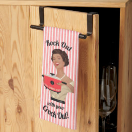 Paño De Cocina Ama de casa retro rockea con tu cocina lenta