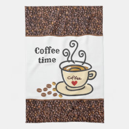 Paño De Cocina Ama el café / barra de café en casa a mano o