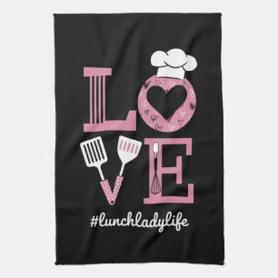 Paño De Cocina Ama la vida de la señora del almuerzo Regalos dive
