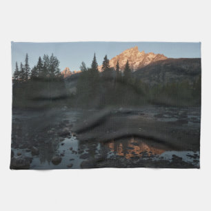 Paño De Cocina Amanecer del Gran Tetón en Cottonwood Creek