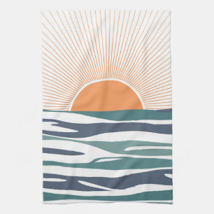 Paño De Cocina Amanecer junto al mar