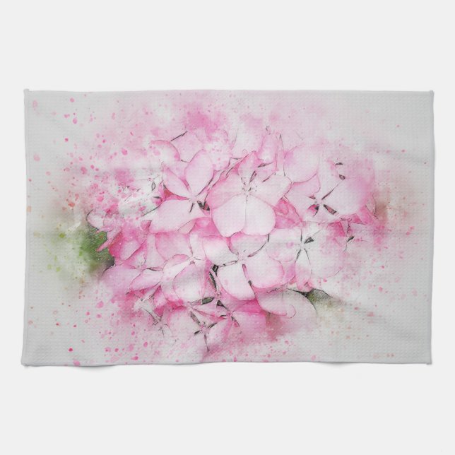 Paño De Cocina Amante de la hortensia (Horizontal)