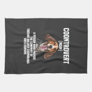 Paño De Cocina Amante del Coonhound Walker Arbóreo Perro Coontrov