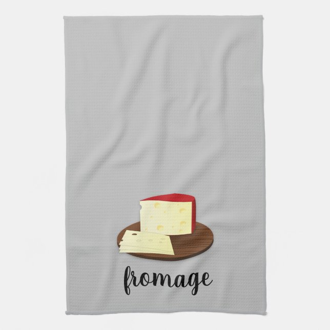 Paño De Cocina Amante del queso Fromage Francés (Vertical)