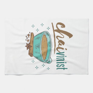 Paño De Cocina Amante del té Chai "Chaivinista"