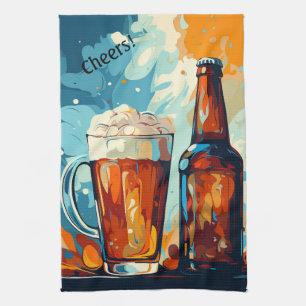 Paño De Cocina Amantes de la cerveza personalizados
