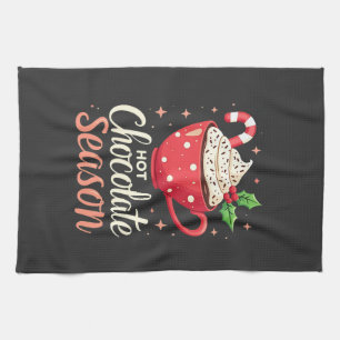 Paño De Cocina Amantes de los Navidades de la temporada de chocol