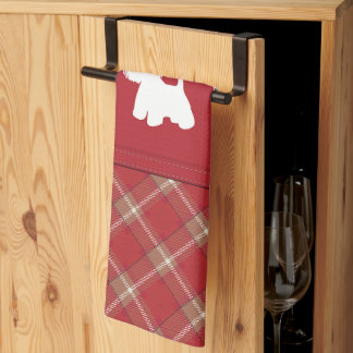 Paño De Cocina Amantes de Tartan Westie 