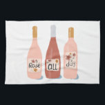 Paño De Cocina Amantes del Rosa TODO el día<br><div class="desc">Echa un vistazo a esta impresionante toalla con un ilustracion divertido sobre el vino. Personalizar con su texto. ¡Chequea mi tienda para más diseños y colores también!</div>