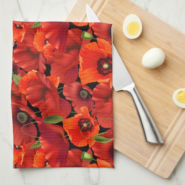 Paño De Cocina Amapola (Doblado Cuarto)