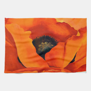 Paño De Cocina Amapola del rojo del atontamiento Georgia O'Keeffe