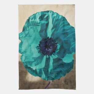 Paño De Cocina Amapola verde azulada