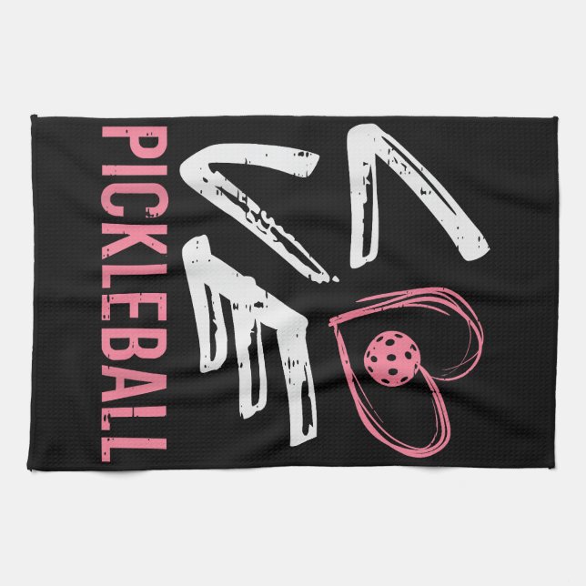 Paño De Cocina Amar a las mujeres Chicas de la pelota de cardíaca (Horizontal)