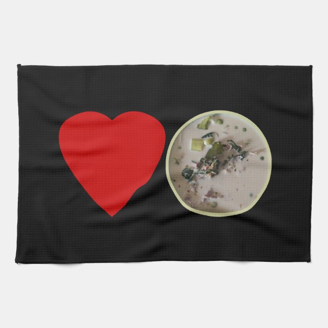 Paño De Cocina Amar el curry verde tailandés... Comida callejera  (Horizontal)